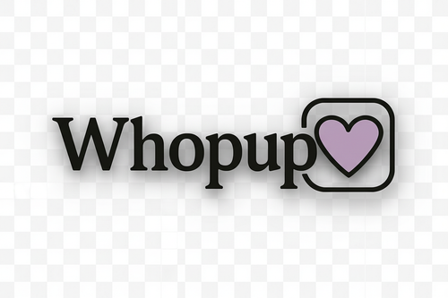 Whopup Logo - Correct Layout with Transparency